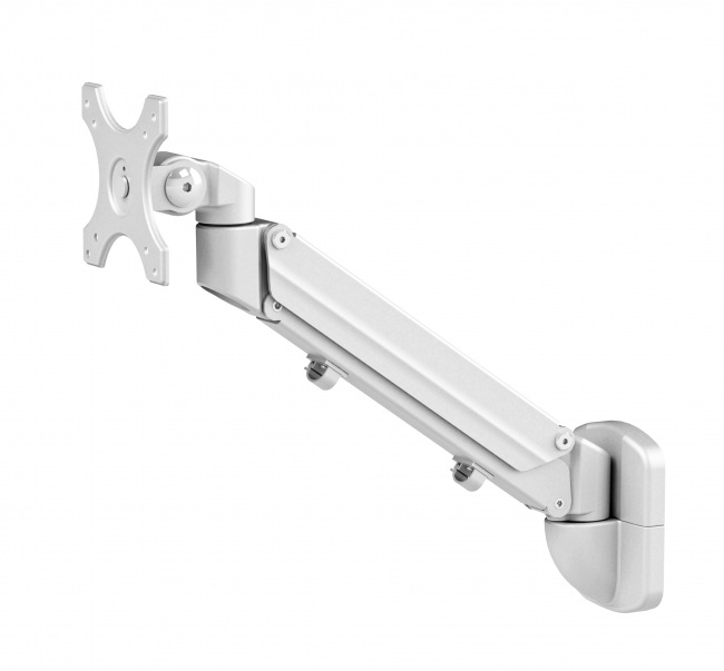 Wall Mounted Gas Spring Monitor Arm