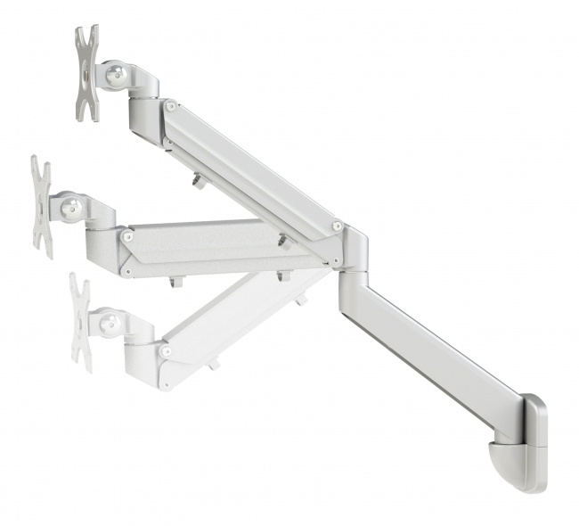 Wall Mounted Gas Spring Monitor Arm