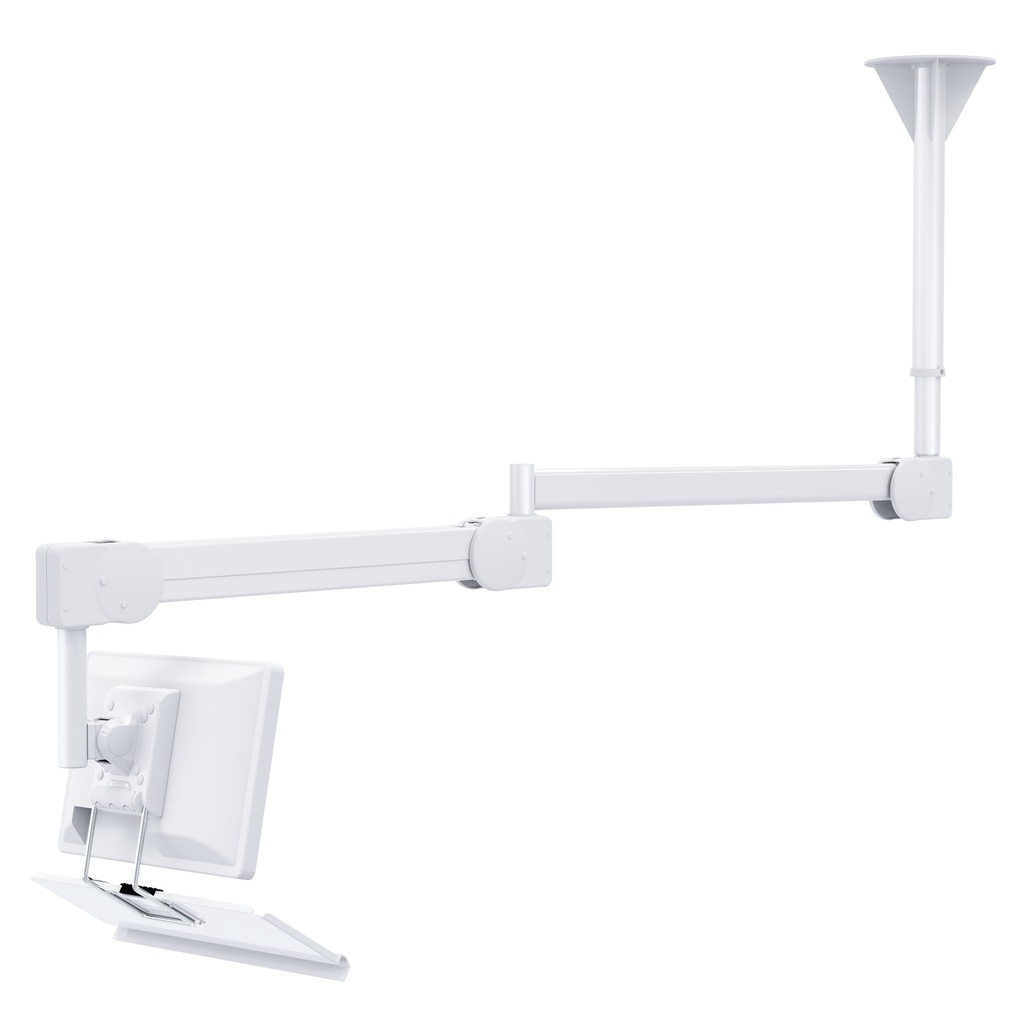 LCD/TV Monitor Arm with Ceiling Mounting and Keyboard tray