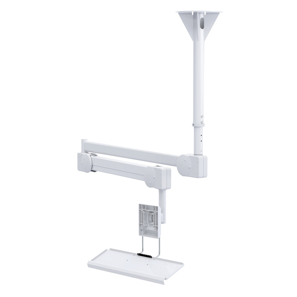 LCD/TV Monitor Arm with Ceiling Mounting and Keyboard tray