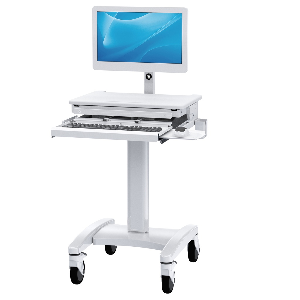 Medical Sinlge Monitor Cart with Gas Spring Lift