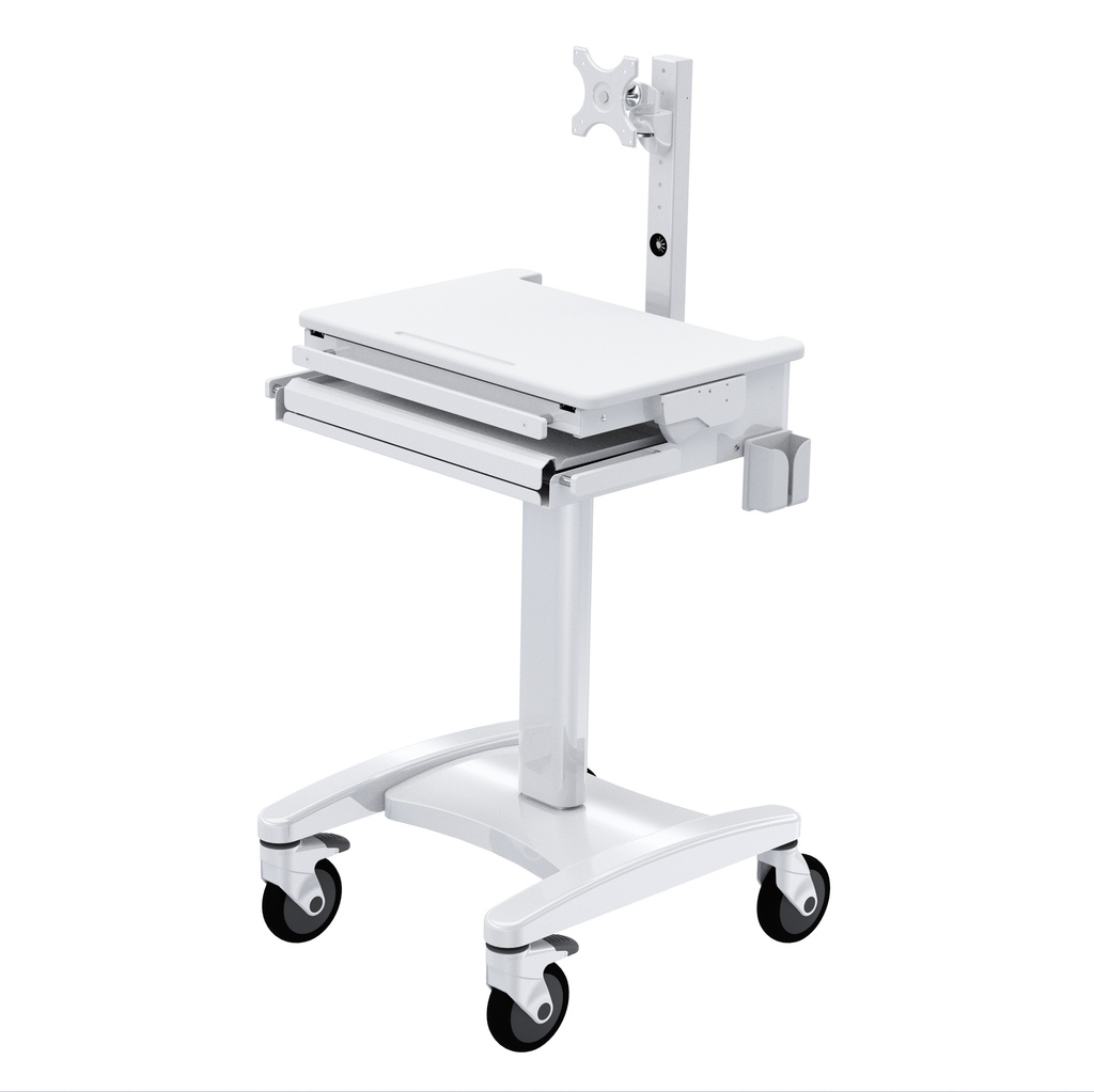 Medical Sinlge Monitor Cart with Gas Spring Lift