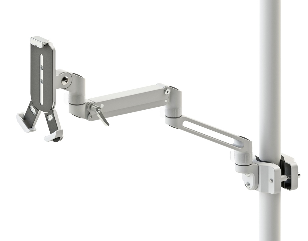 Gas Spring Slim Tablet Pole Mount (7.9”-13”)