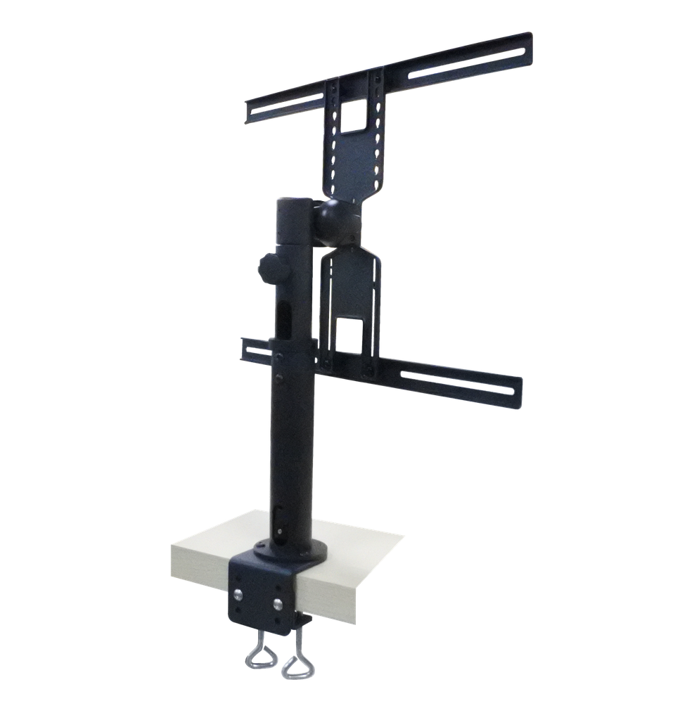 TV Desktop Swivel Mount (Grommet & C-Clamp)