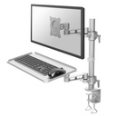 LCD Monitor Arm with Keyboard Tray (C-Clamp)