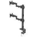 Heavy Duty Vertical Dual LCD Arm (C-Clamp)