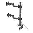 Heavy Duty Vertical Dual LCD Arm (C-Clamp)