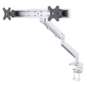 Gas Spring Dual LCD Desktop Arm