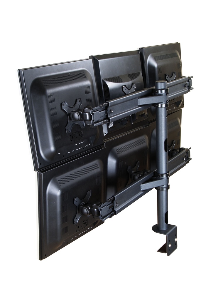 Six-Screen LCD Monitor Mount