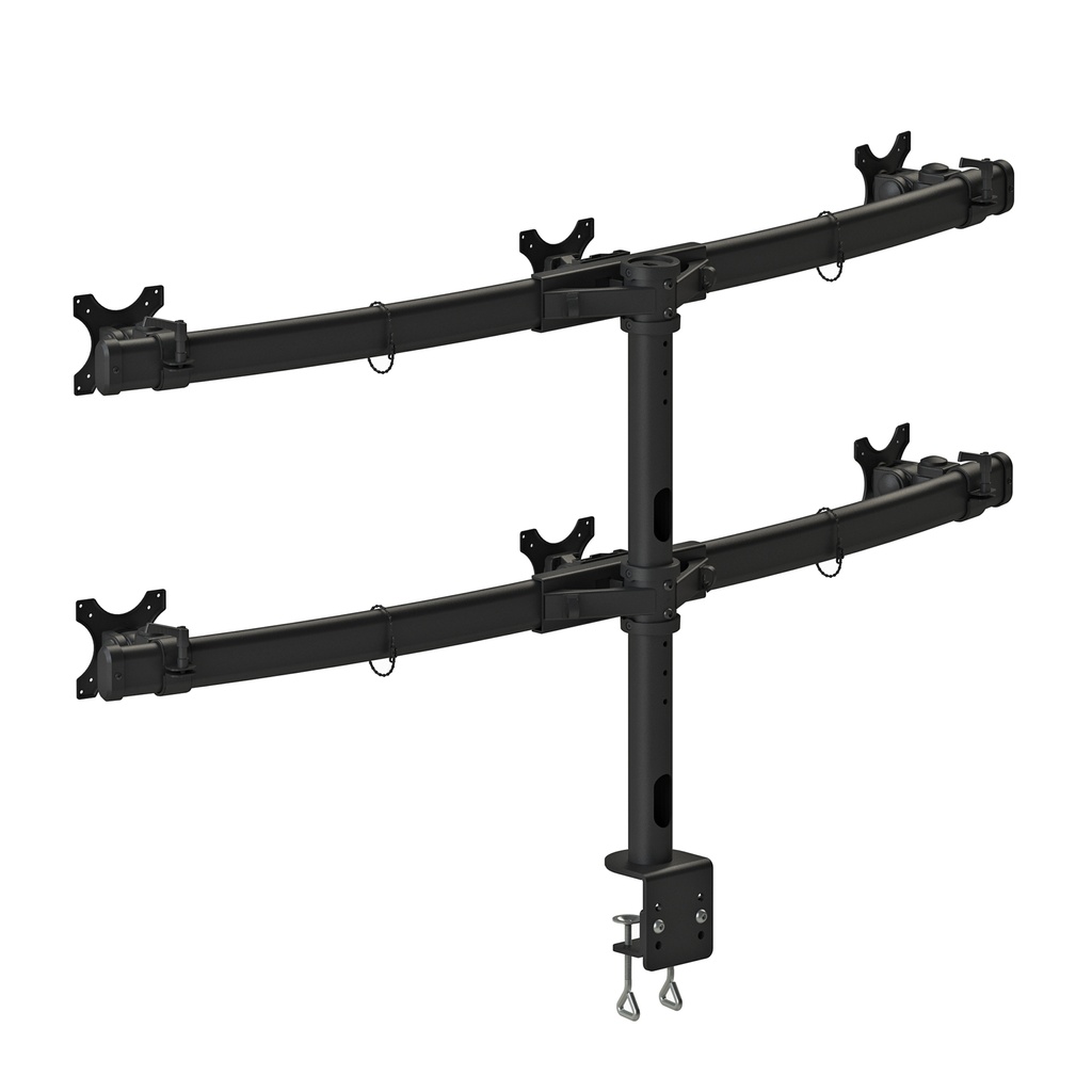 Curved Six-Screen LCD Monitor Mount