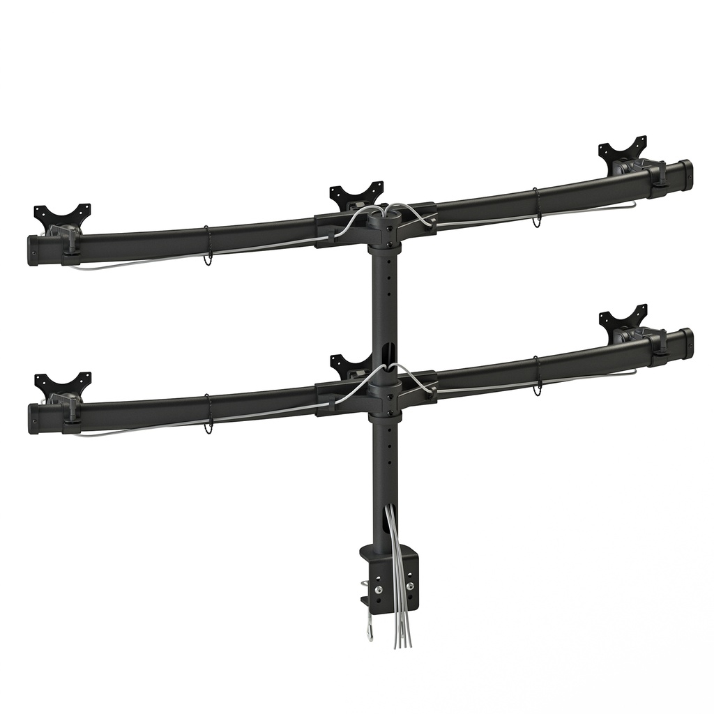 Curved Six-Screen LCD Monitor Mount