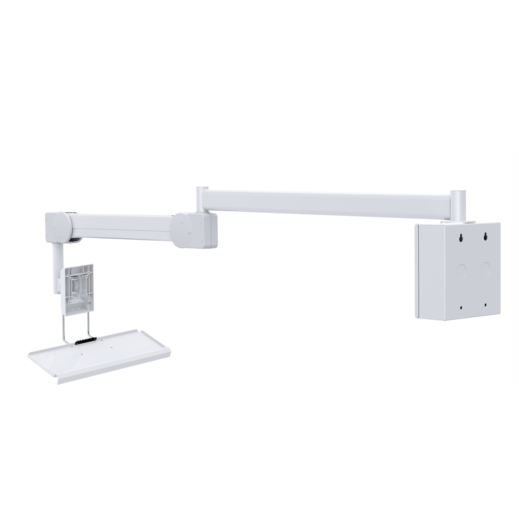 LCD/TV Monitor Arm with Ceiling Mounting and Keyboard tray