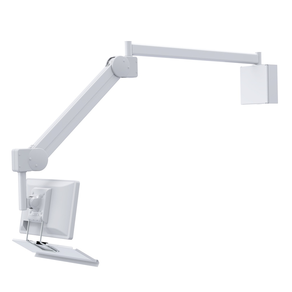 LCD/TV Monitor Arm with Ceiling Mounting and Keyboard tray