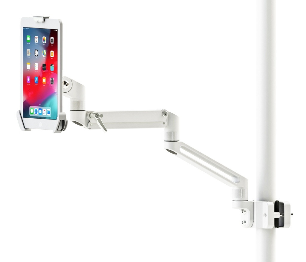 Gas Spring Slim Tablet Pole Mount (7.9”-13”)