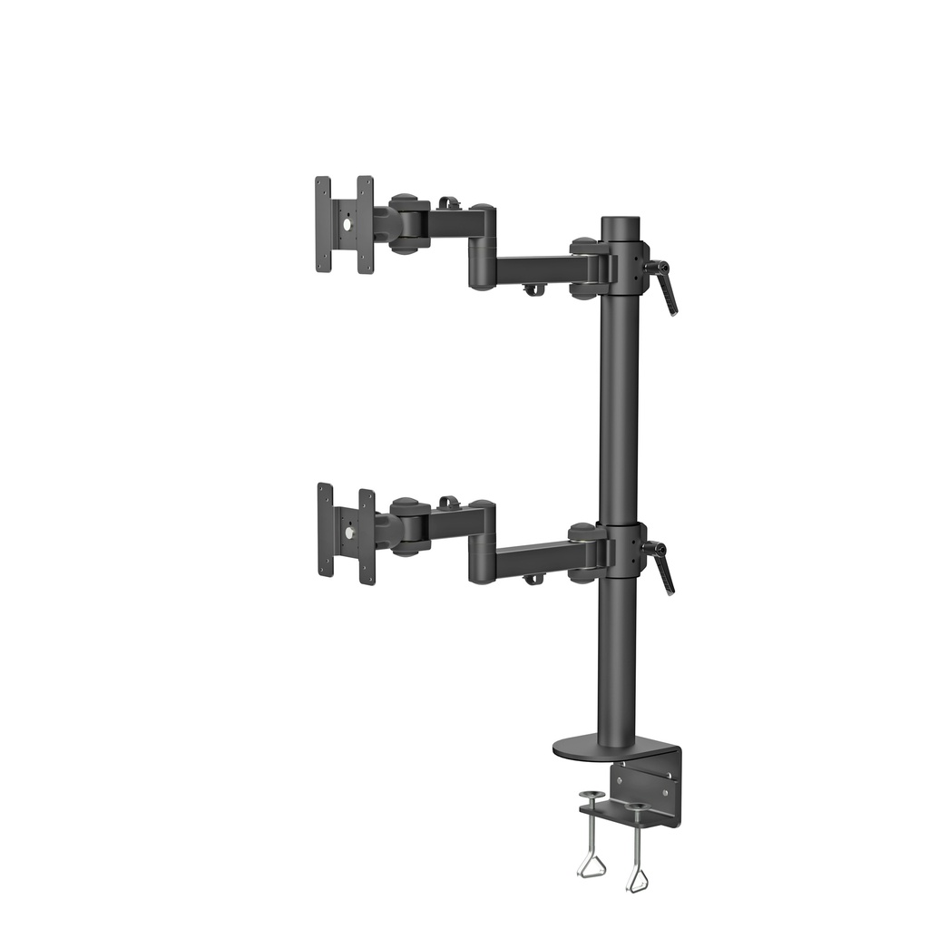 Heavy Duty Vertical Dual LCD Arm (C-Clamp)