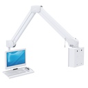 Hospital Wall Mounting LCD Arm with Keyboard Tray